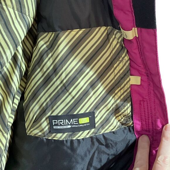 ORAGE Snowboarding ski hooded jacket girls XXL size 16 Swirls fuchsia - Picture 8 of 16